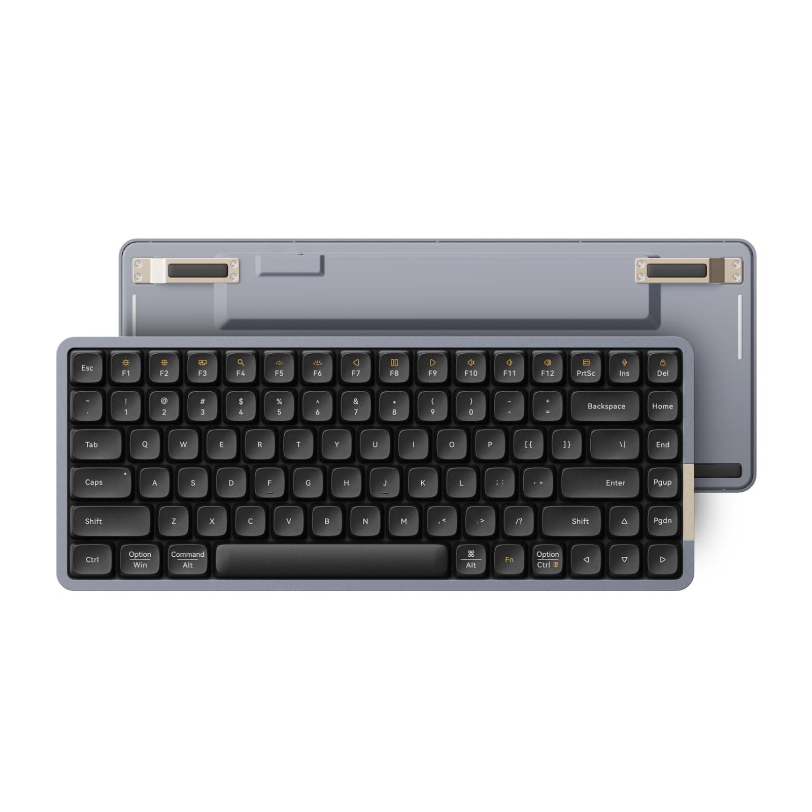 Lofree FLOW Low Profile Mechanical Keyboard, English Layout, Space Gray, Standard Equipment Key Switch, PHANTOM (Tactil) Certified