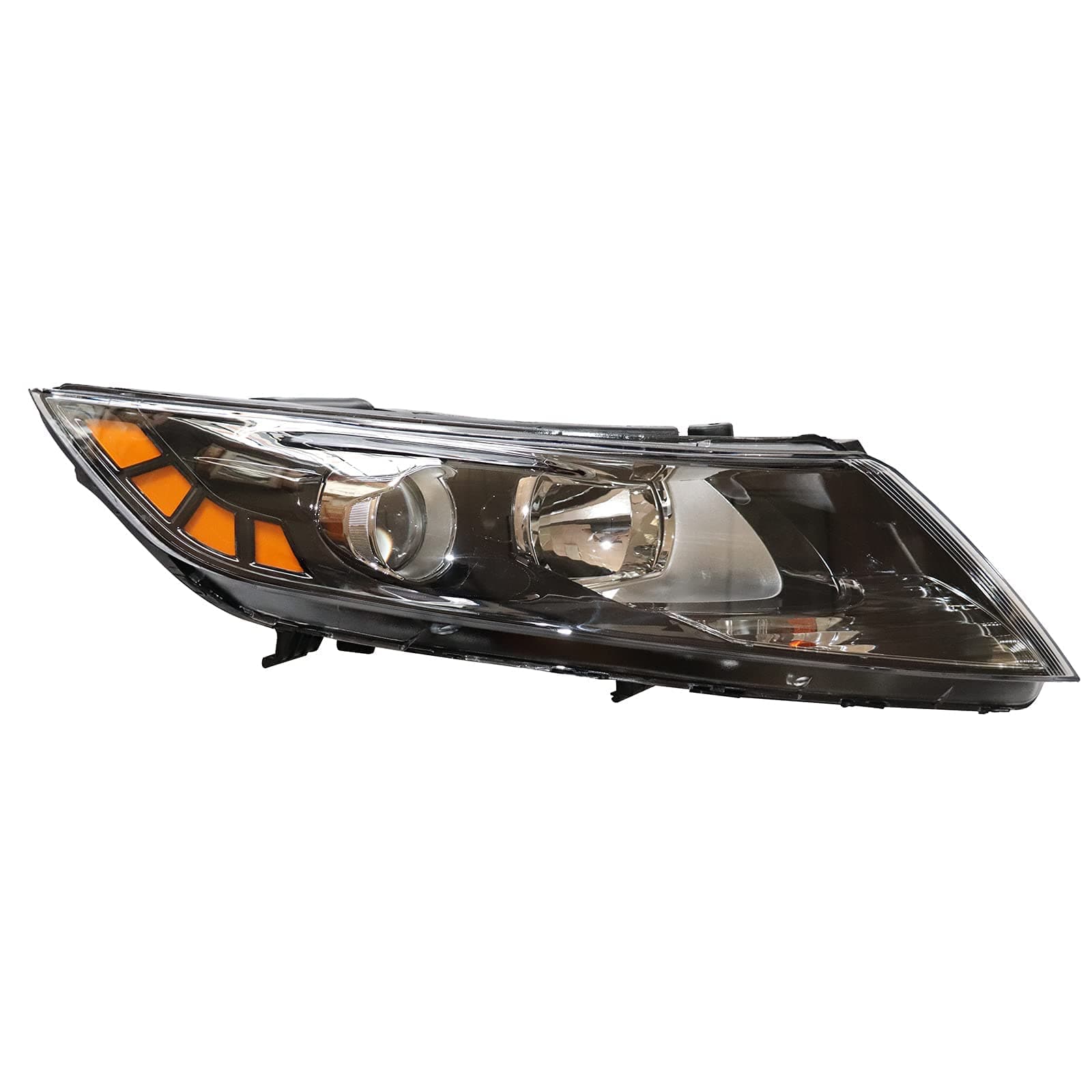 Passenger Side Right Side Headlights Assembly for KIA Optima 2011 2012 2013, LED Headlight Headlamps Front Halogen Head Lights Lamps Replacement (OEM Number: 921012T121 921022T121)(Bulbs Included: No)