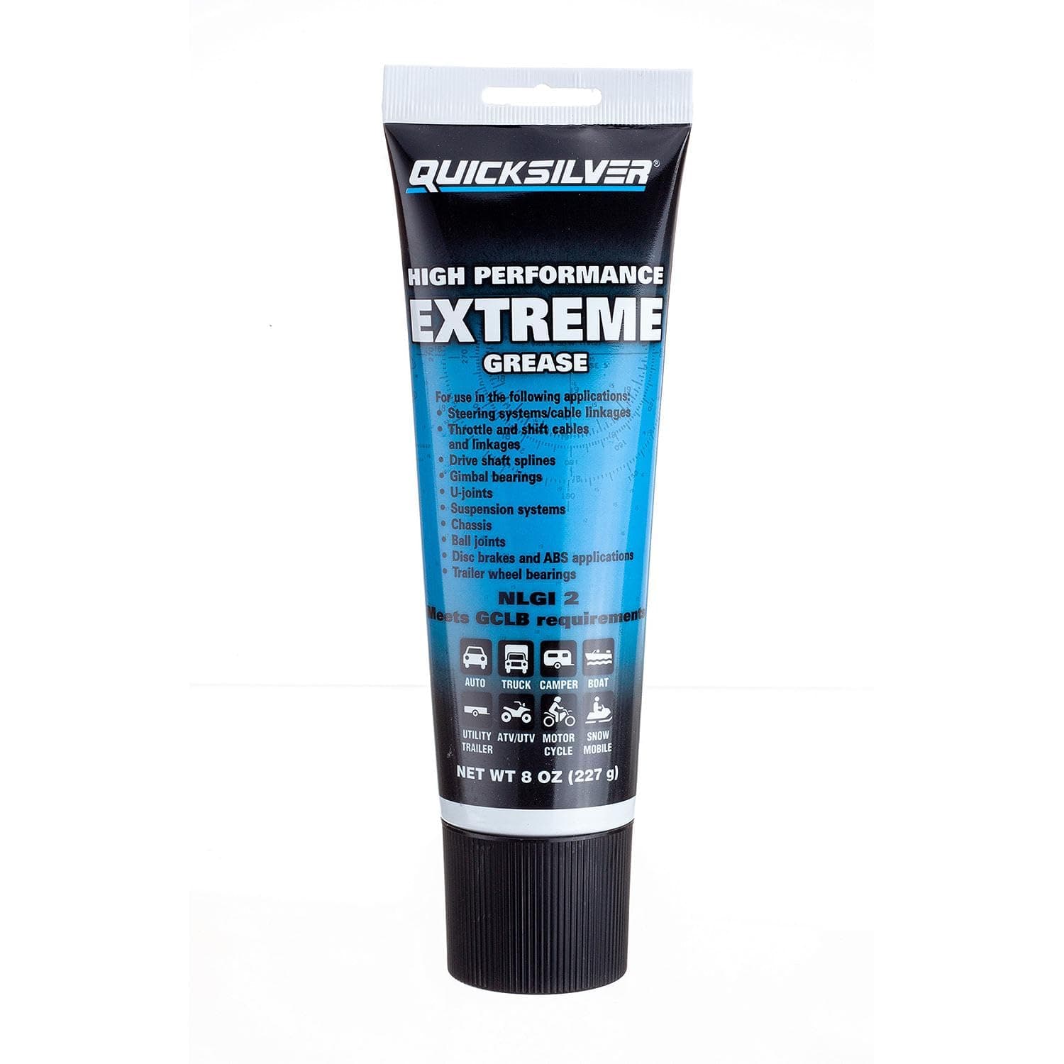 Quicksilver 8M0071838 High Performance Multi-Purpose Extreme NLGI 2 Marine Grease - 8 Oz. Tube