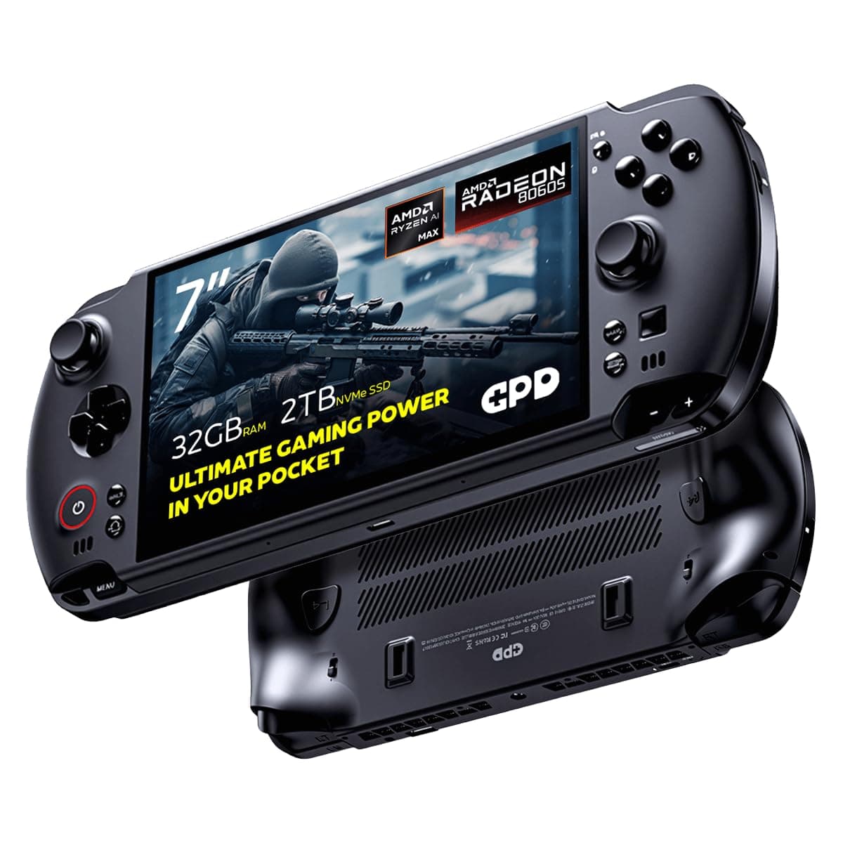 GPD Win 5 Handheld Gaming PC | AMD Ryzen AI Max+ Ryzen 395 | 32GB LPDDR5X RAM, 2TB SSD | Radeon 8060S Graphics | Portable PC for AAA Gaming and Emulation