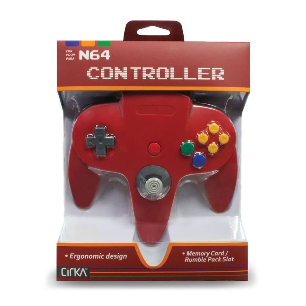 CirKa Controller for N64 (Red)