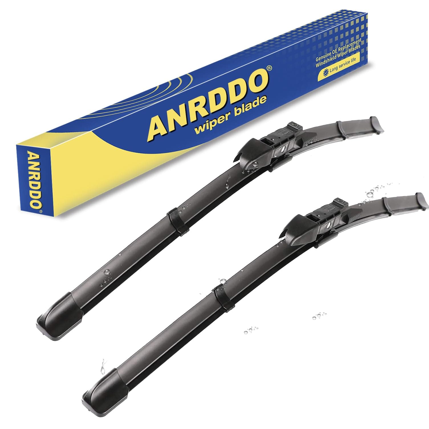 ANRDDO Windshield Wiper Blades Front Window Fit For 2004-2010 BMW 5-Series 6-Series E60 E61 E63 E64 24"/23" (Set of 2)