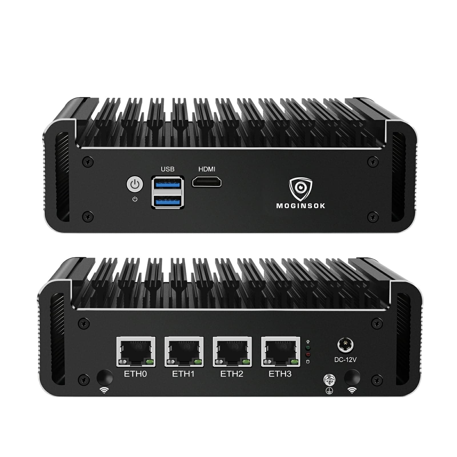Firewall Appliance 2.5Gbe Intel Celeron N5095 Quad Core, 4*Intel I225-V LAN Fanless Mini PC 8G DDR4 128G M.2 NVMe Support PFSENSE Router/AES-NI/OPNsense