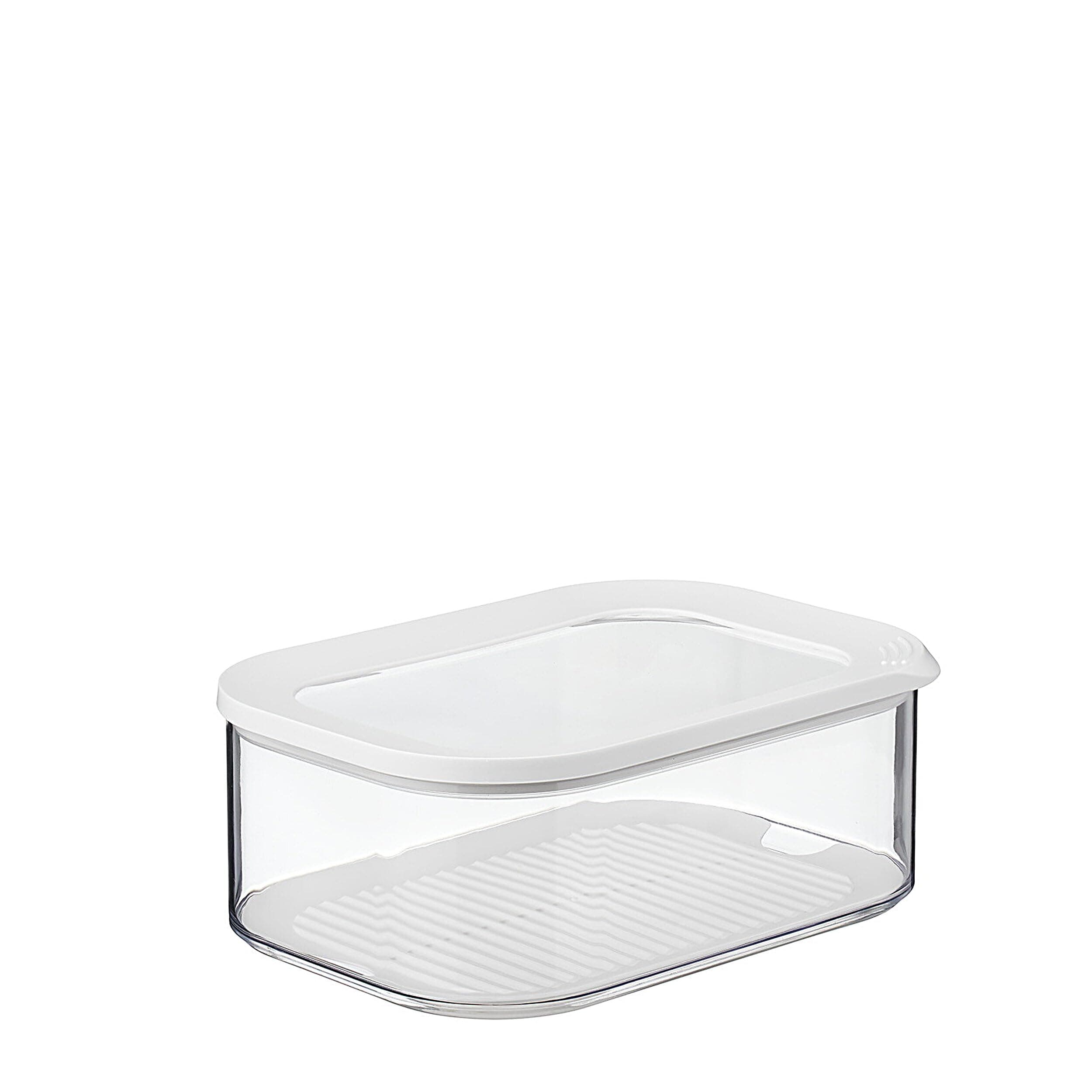 Mepal - Cheese Box For Fridge Modula - 2000 ml Storage Box With Lid For Cheese Chunks & Slices In The Fridge – Airtight Cheese Container – Kitchen Storage & Fridge Organizer - White