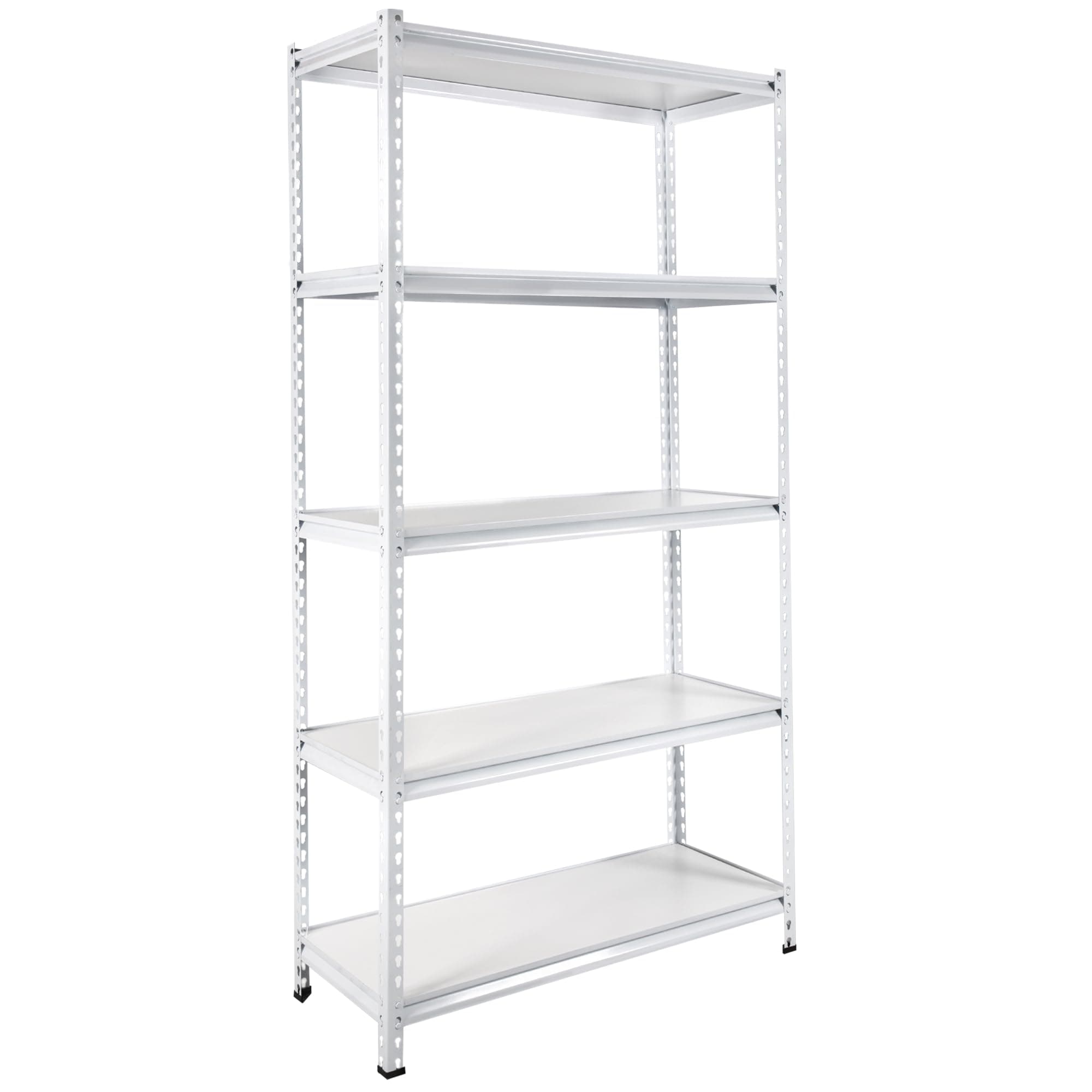 Kheera 5-Tier Medium Duty Storage Shelf Rack for Home, Garage & Warehouse (30CM, White)