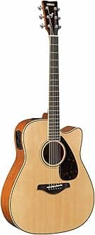 FGX820C Solid Top Cutaway Acoustic-Electric Guitar, Natural
