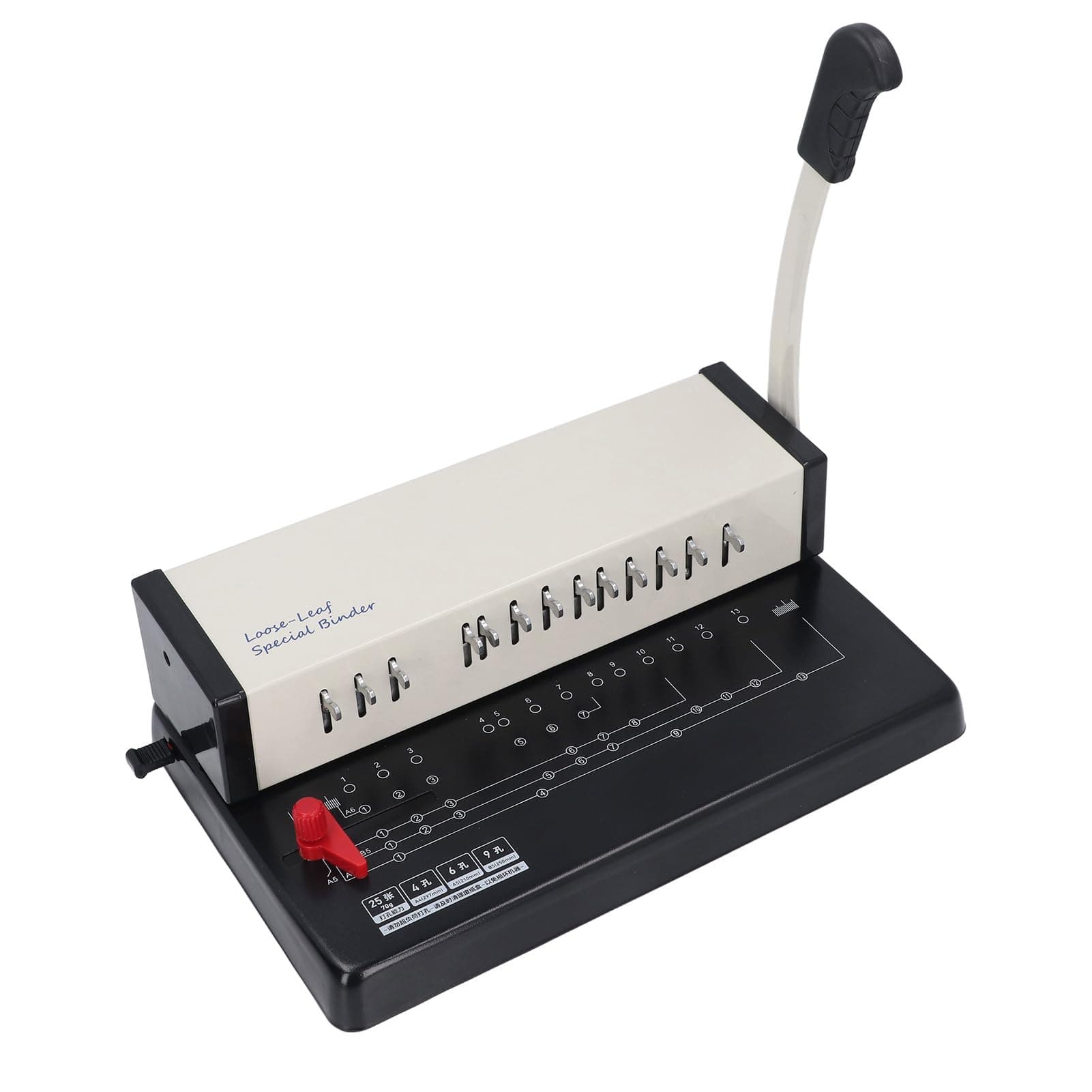 Jiawu Wire Binding Machine, Humanized Labor-Saving Handle, Easy Operation, Multifunctional 13-Hole Wide Application Binding Machine for Shop