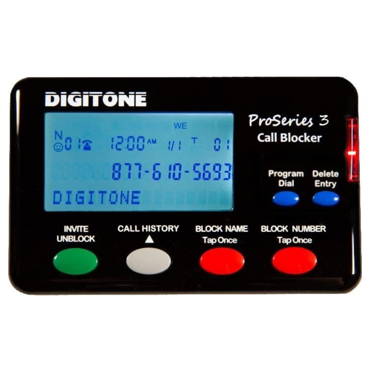 Digitone ProSeries 3 Call Blocker Automatic SPAM Blocking for Landline Phones - Easy Setup One Button Blocking of RoboCalls