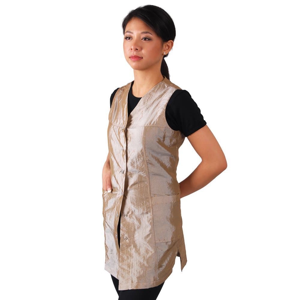 Sleeveless Champagne Salon Smock