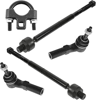 TRQ Front Inner and Outer Tie Rod Set 4 Piece Compatible with 2005-2010 Chrysler 300 06-10 Dodge Charger 08-10 Challenger 05-08 Magnum