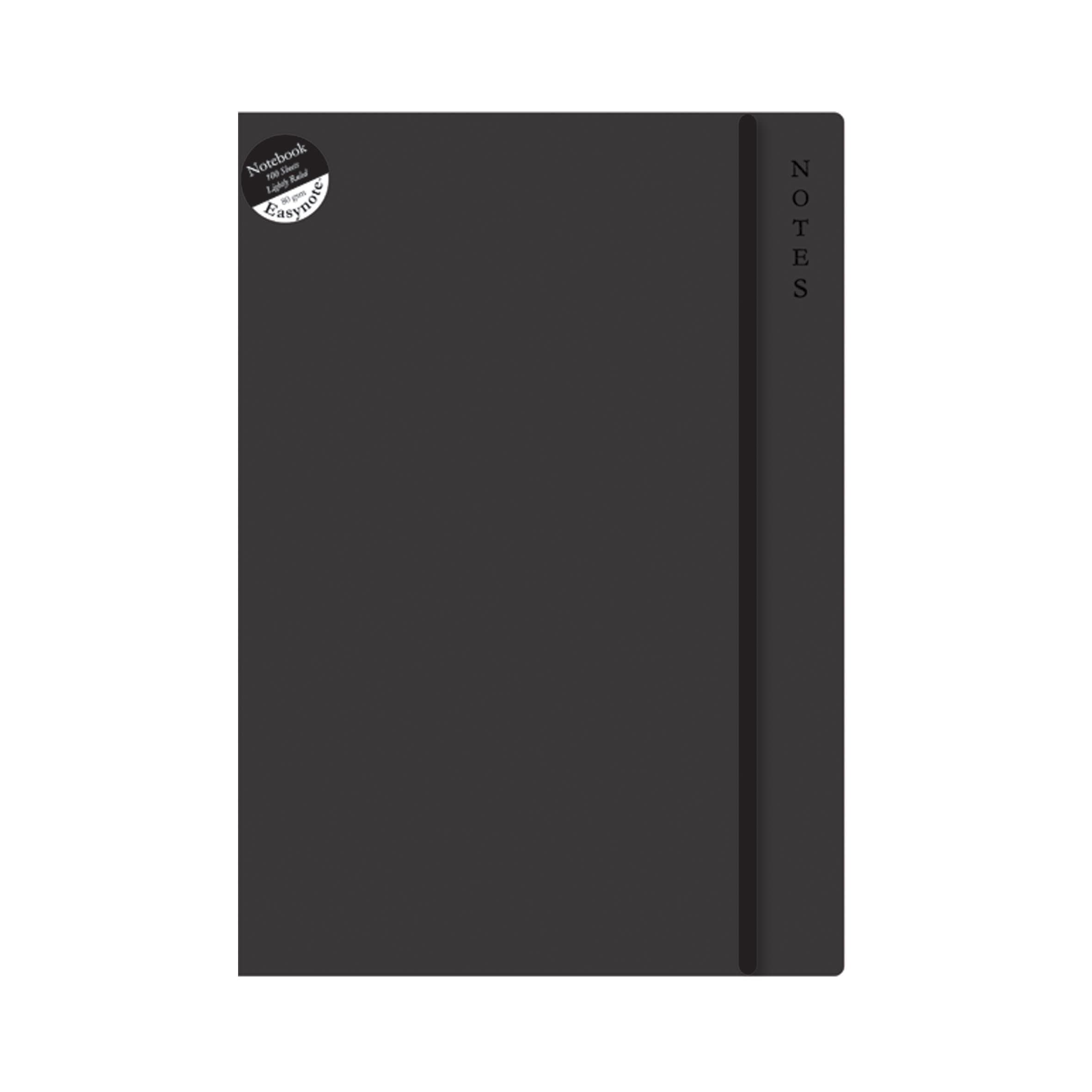 A4 Soft Touch Notebook - Rustic Black, 7658
