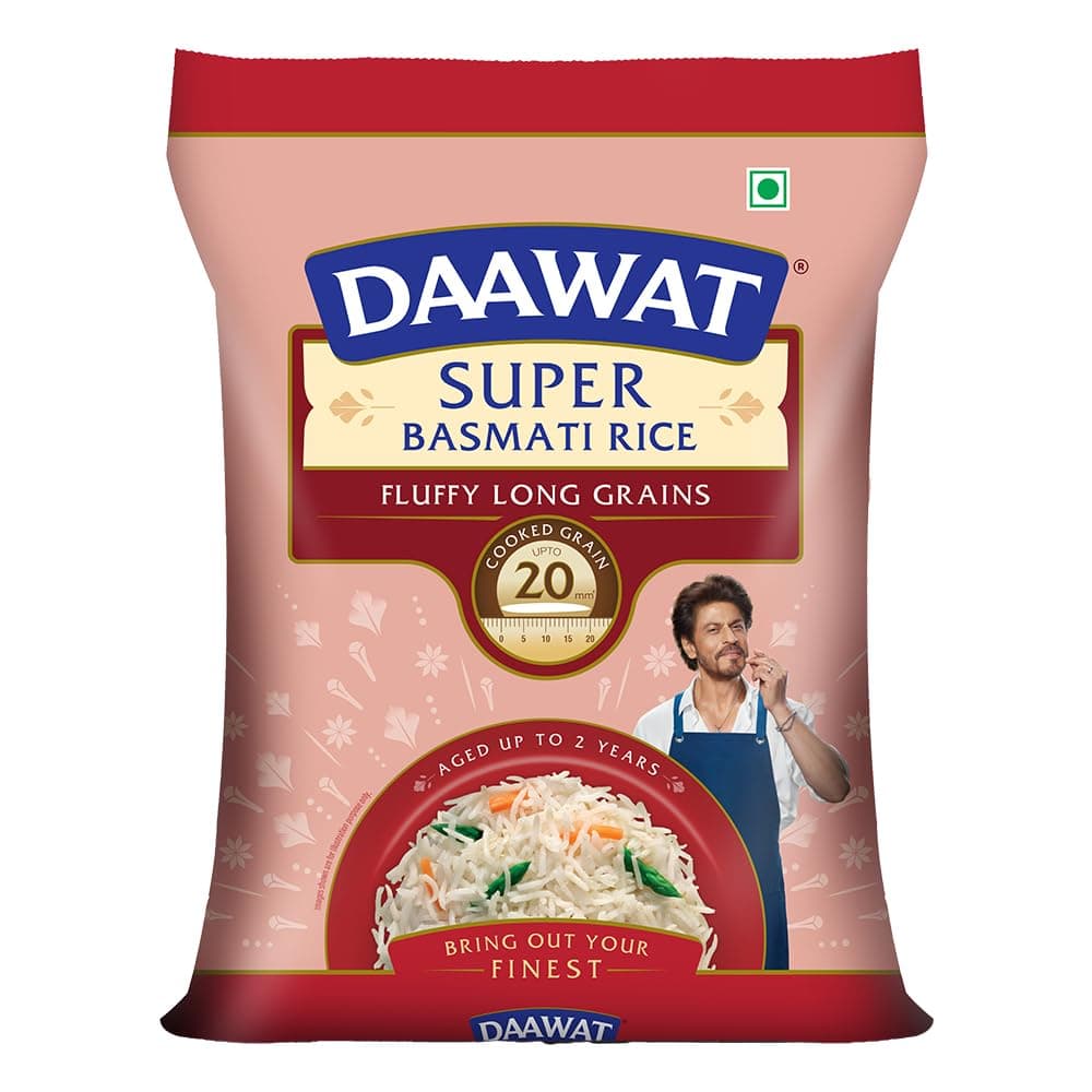 Daawat Super Basmati (Old) 5kg, (25% Extra)