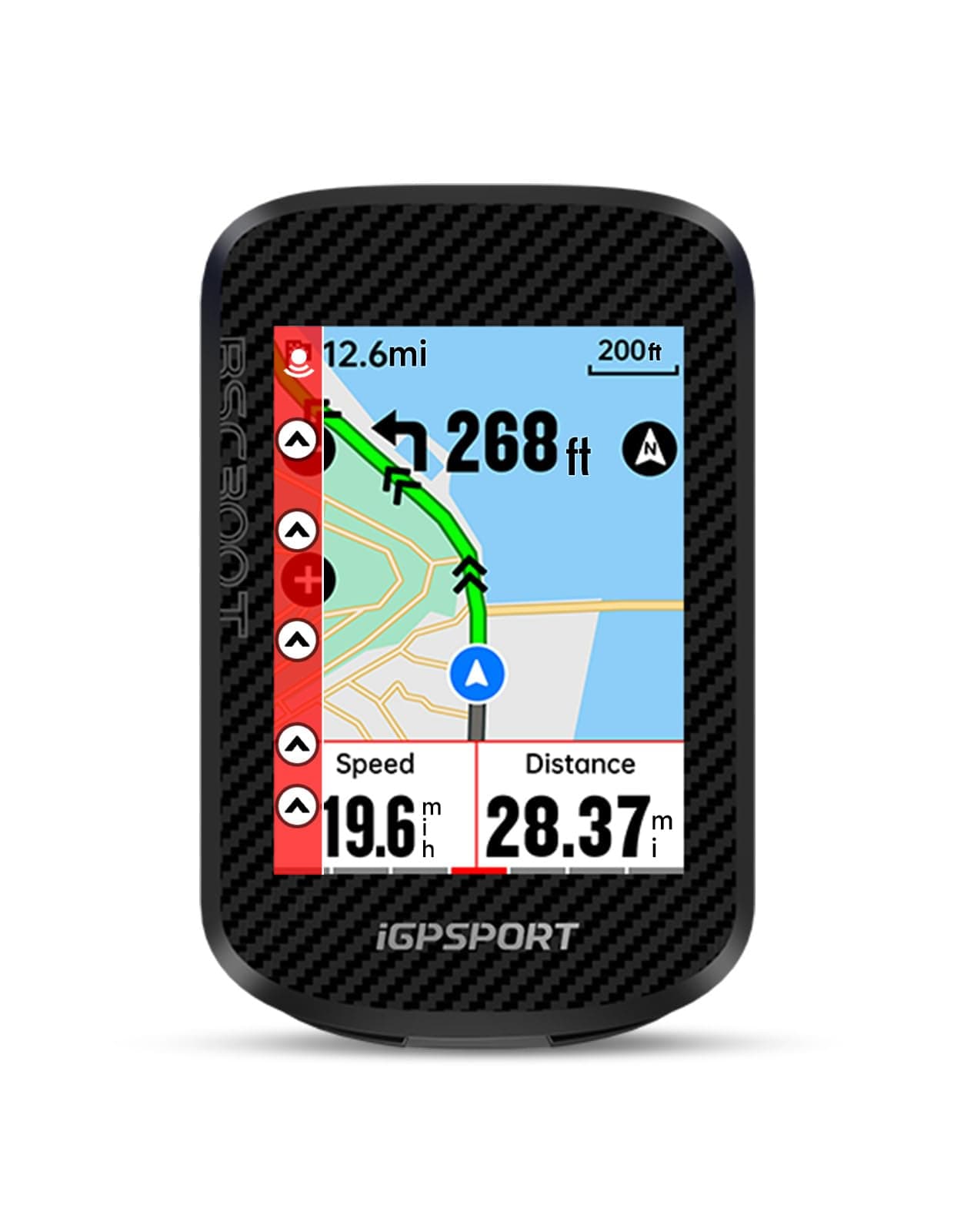 – BSC300T Bike Computer GPS Map Navigation 2.4” Touchscreen, Ideal Cycle Computer for E-Bike, Radar, Smart Light