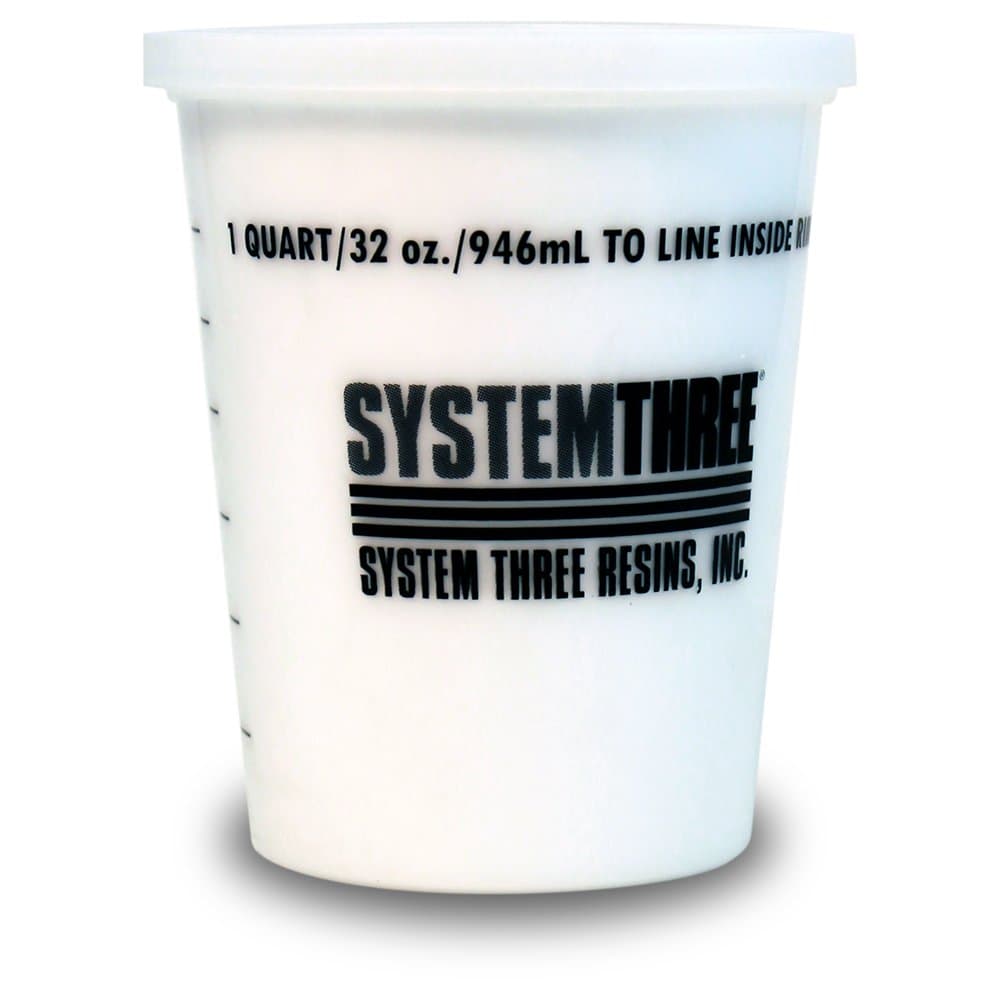 System Three Silica Thickener, 1 Qt Tub, White