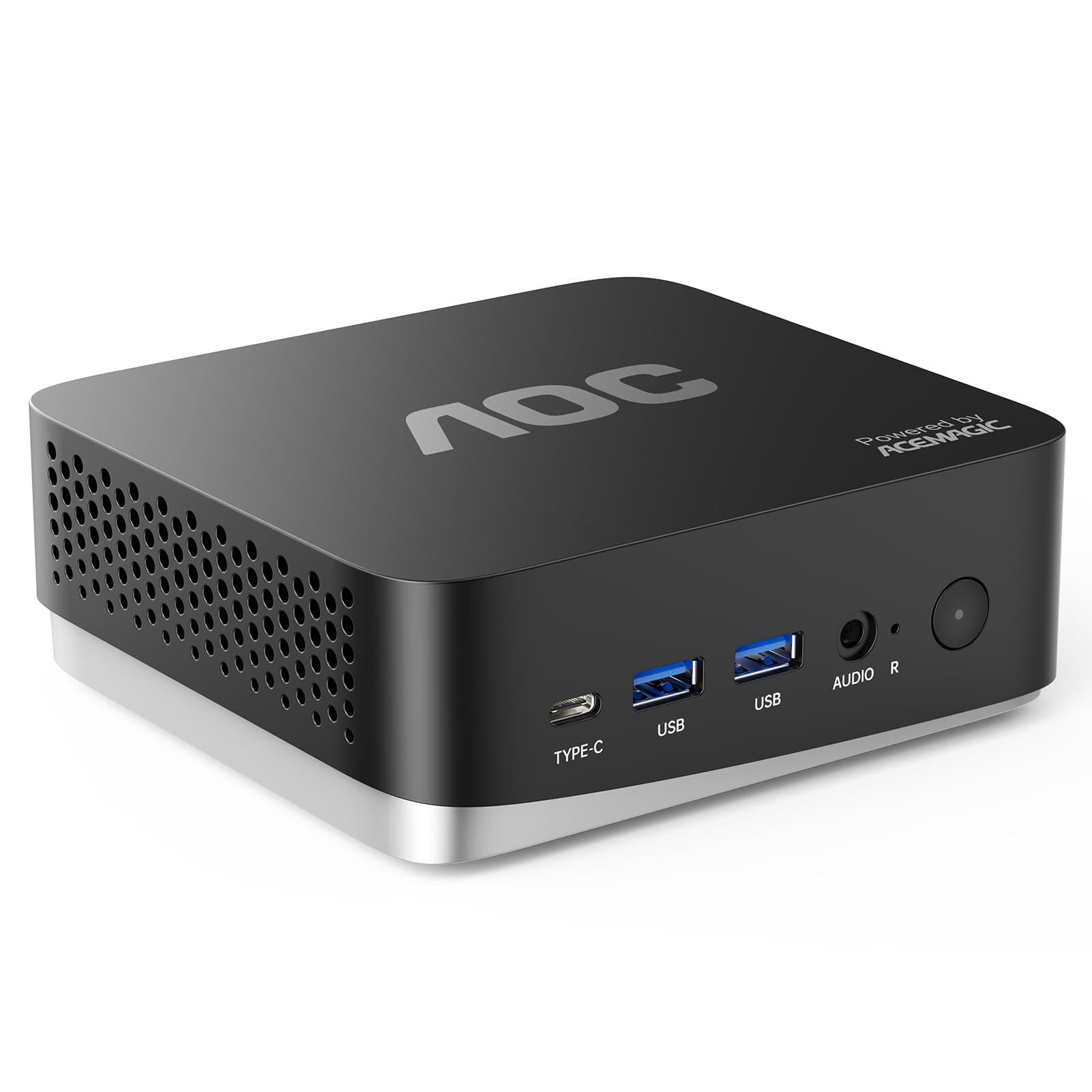 AOC AM16 Mini Gaming PC, Mini Computer with AMD Ryzen 7 5700U(up to 4.3GHz), 32GB DDR4 512GB M.2 NVMe SSD, Triple 4K Display, BT5.2, Wi-Fi 6