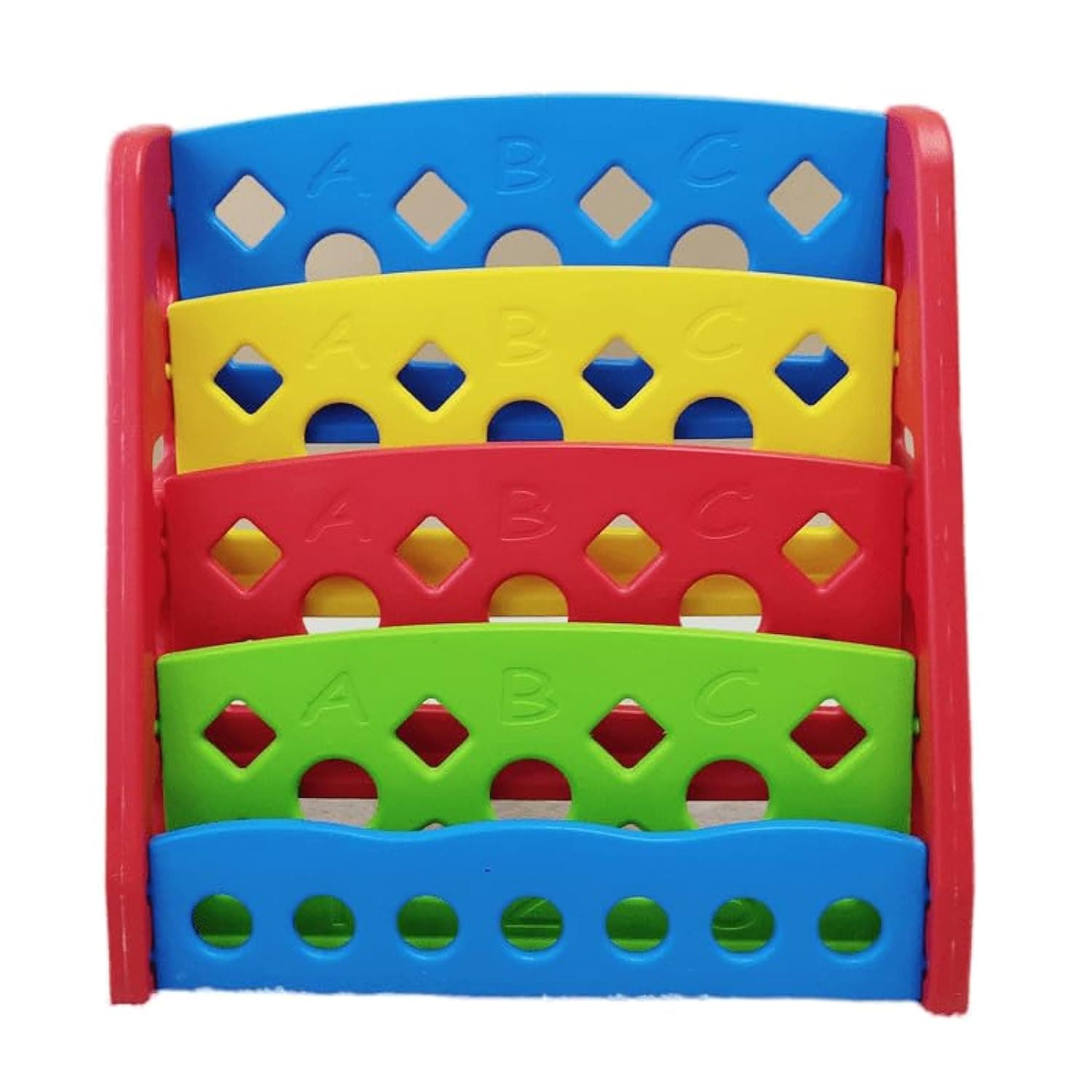 HOP - Home Elements Multi-Colored Kids Front Facing Bookshelf/Toy Organiser - Premium Quality Children's Furniture