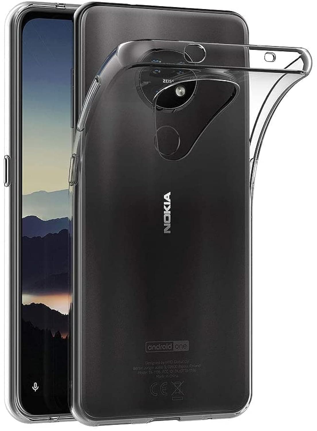 MaiJin Case for Nokia 7.2 / Nokia 6.2 (6.3 inch) Soft TPU Rubber Gel Bumper Transparent Back Cover