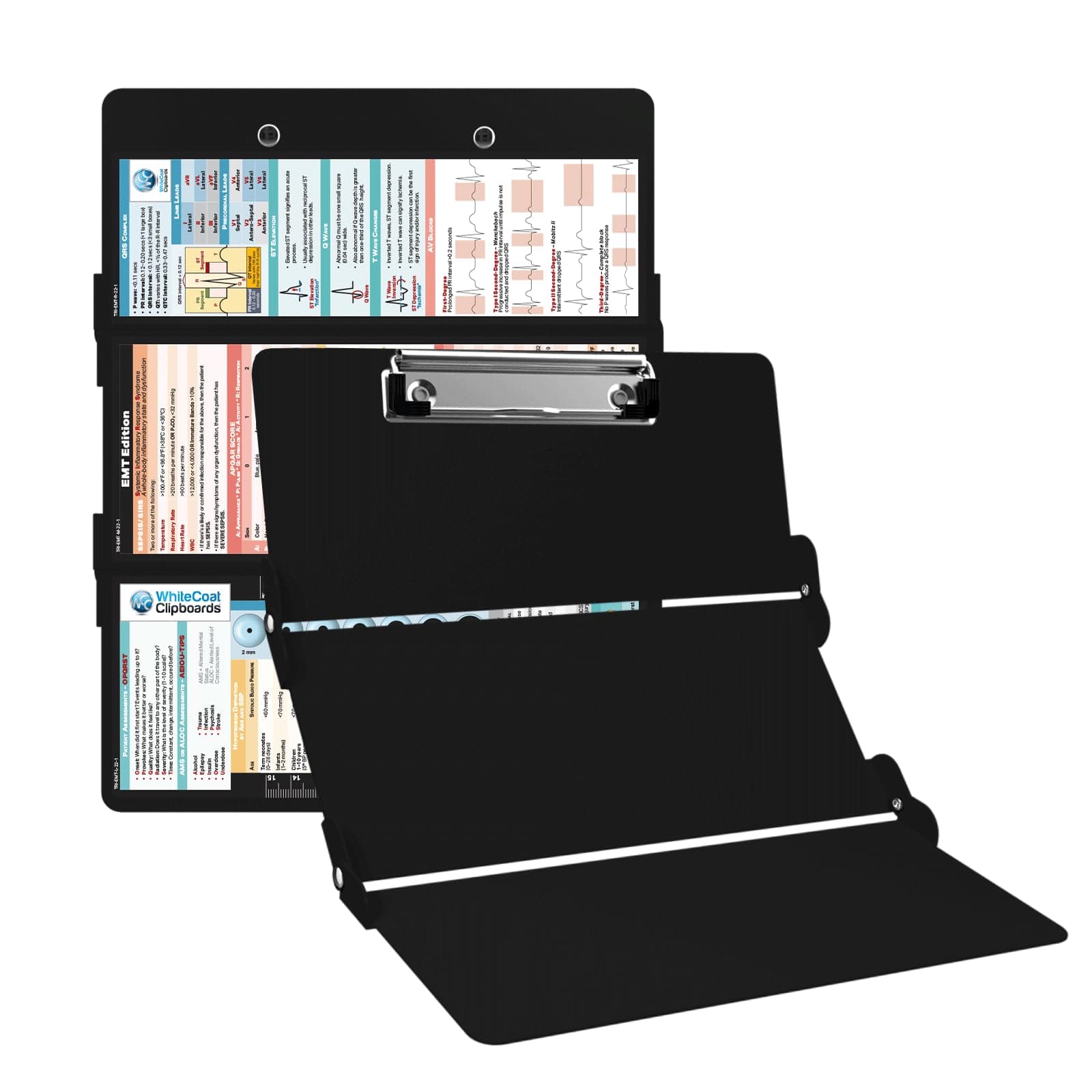 Whitecoat Clipboard® Trifold - Black EMT Edition