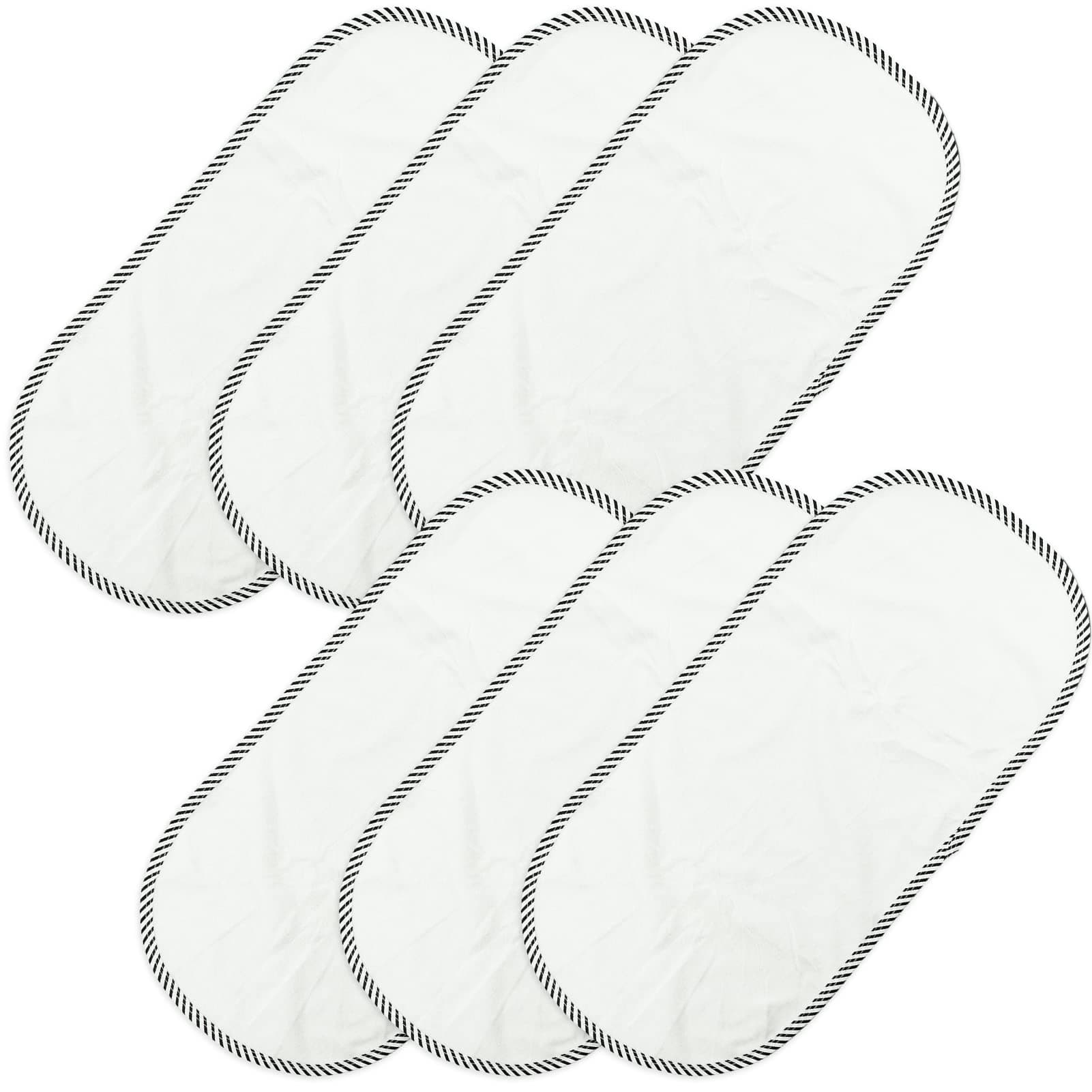 6 Pack Larger Softer Changing Pad Liners Waterproof,Baby Change Mats And Covers, 27 Inches x 13 Inches Washable Reusable Changing Table Cover Liners Double Layers, 100% Cotton Flannel Surface
