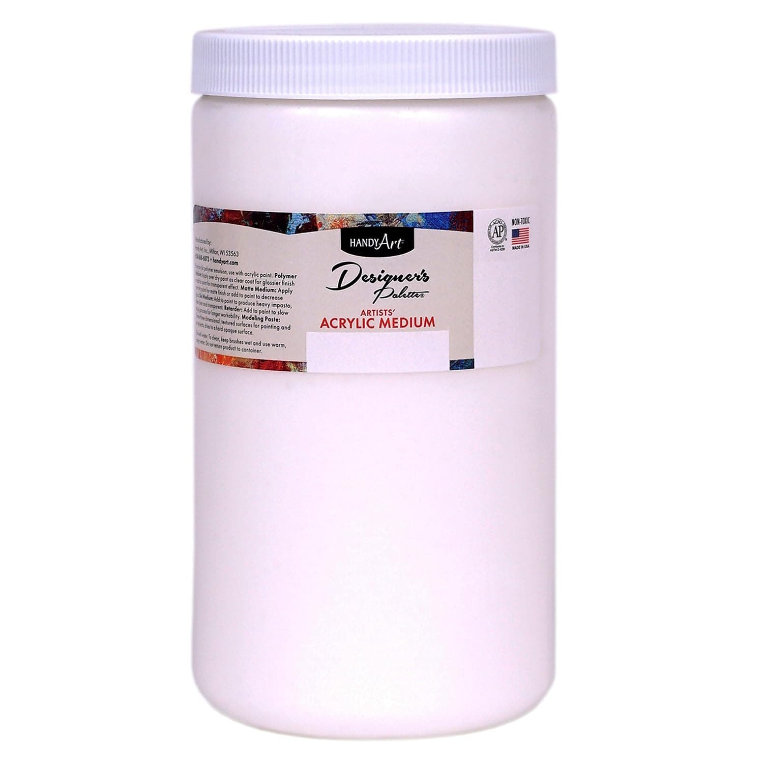 Handy Art by Rock Paint 32oz Designer's Palette Modeling Paste Medium Artist Acrylic Paint