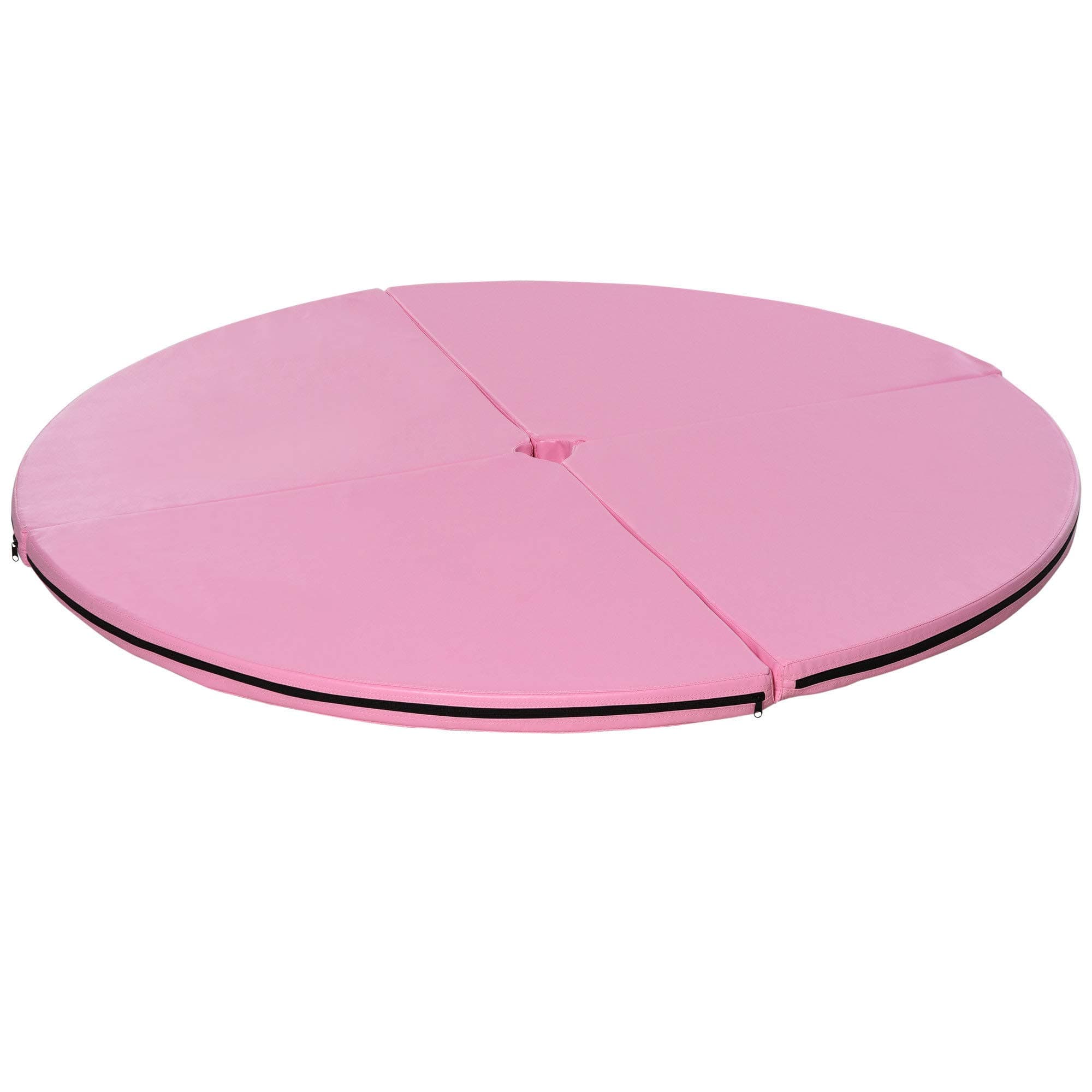 Soozier 2” T x 5’ W Round Folding Portable Pole Dance Crash Mat