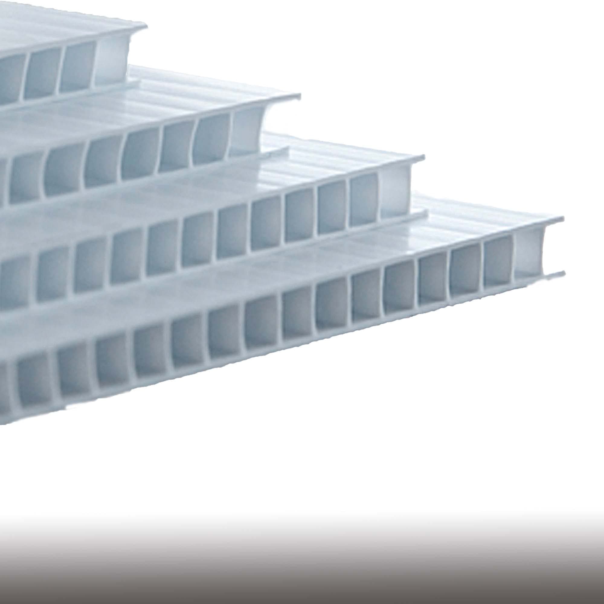 Corrugated Plastic 12" x 12" 4mm White Blank Sign Sheets Coroplast Intepro