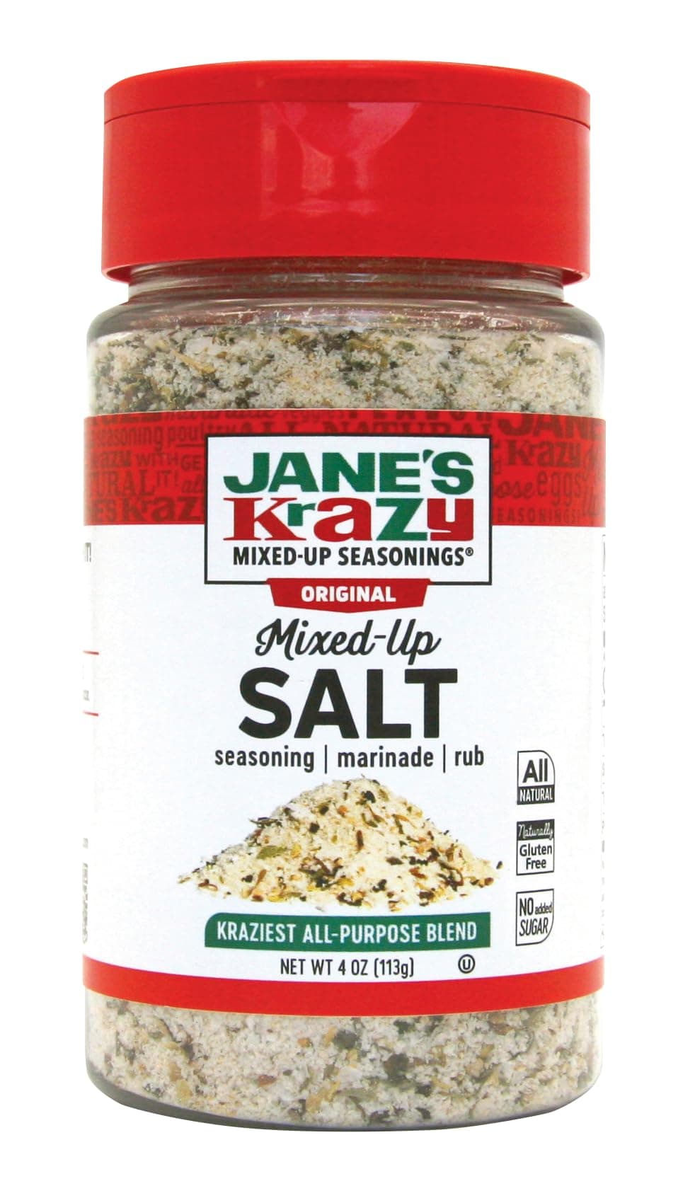 Jane's Krazy Mixed Up Salt, 4 Ounce