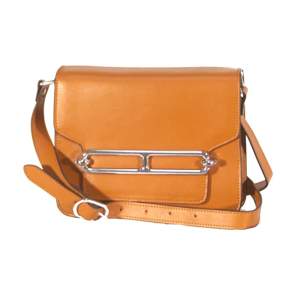 Donna Bella Designs Harper Leather Shoulder Bag, Brown