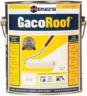 GacoRoof GR1600-1 White Silicone Roof Coating - Gallon