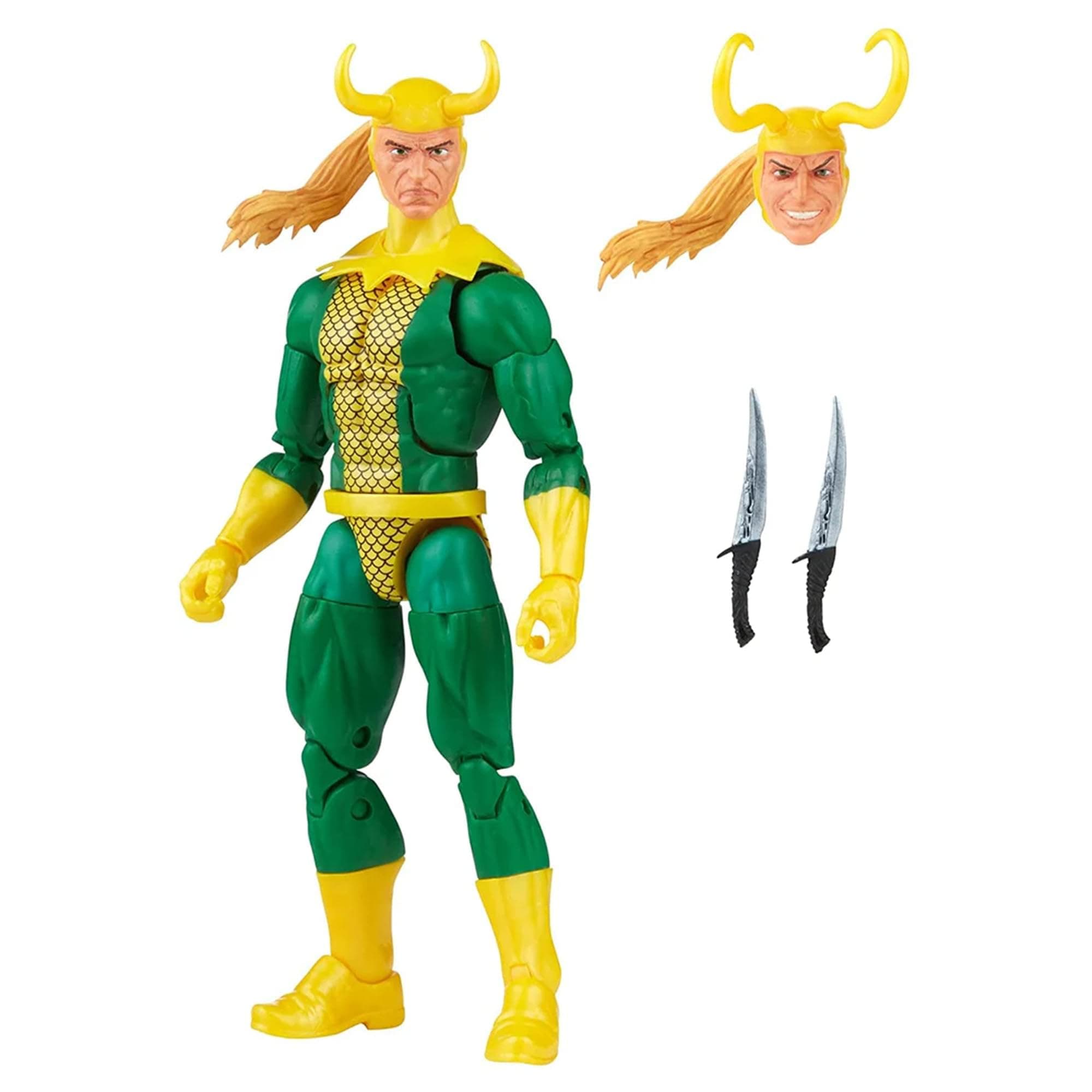 Marvel Legends Series Loki 15-cm Retro Packaging Action Figure Toy, 3 Accessories