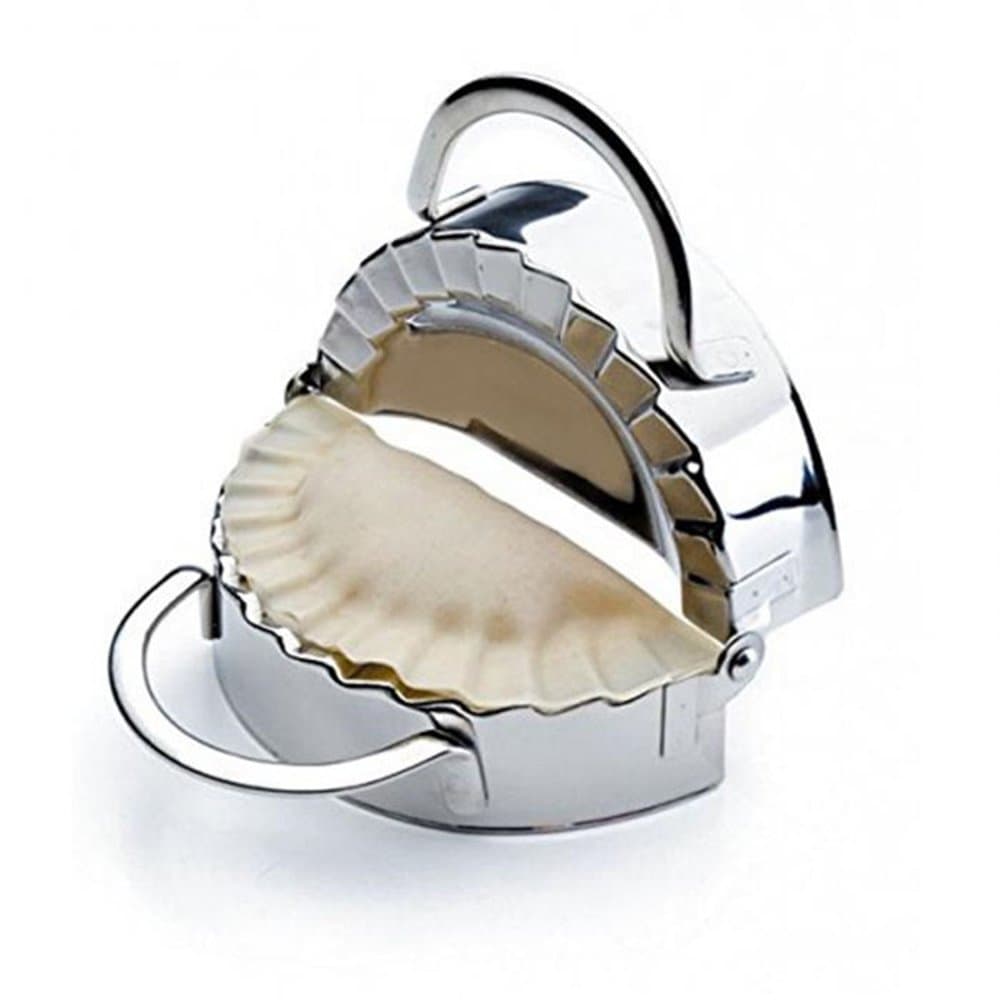 Dumpling Maker,Stainless Steel Dumpling Maker and Dumpling Press Home Kitchen,Stainless Steel Dough Press Dumpling Pie Ravioli Mold Gyoza Empanada Maker Large