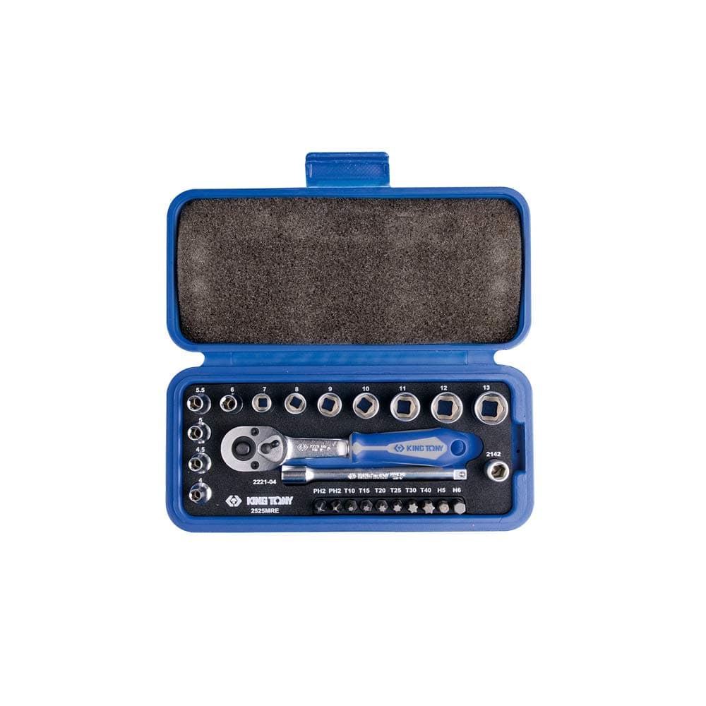 2525MRE Ratchet and Socket Set, 1/4-inch