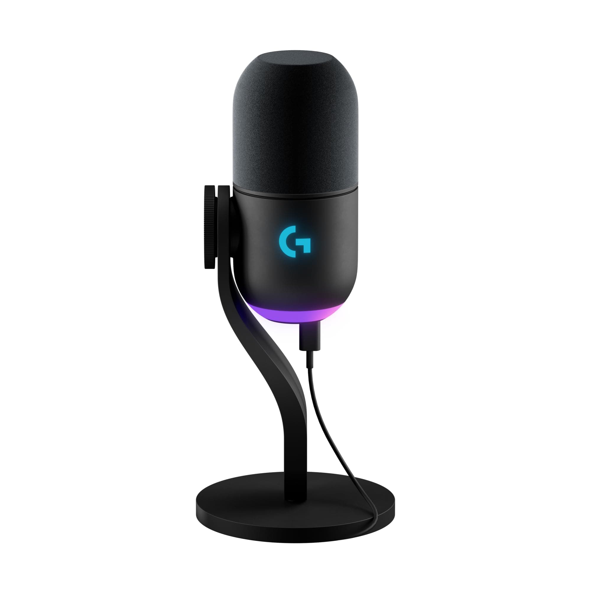 Logitech G Yeti GX Dynamic RGB Gaming Microphone, Podcast with LIGHTSYNC, Blue VO! CE, G HUB Control, Supercardioid, USB Plug and Play on PC/Mac - Black