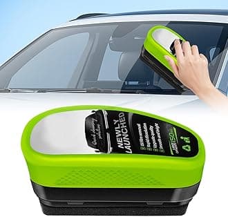 Cleaner Vision Glass Cleaner, Automotive Oil Film Cleaning Brush, Glass Oil Film Remover, Glasses Cleaning Board for Windshield, for Car Windows Clean Tool (1)