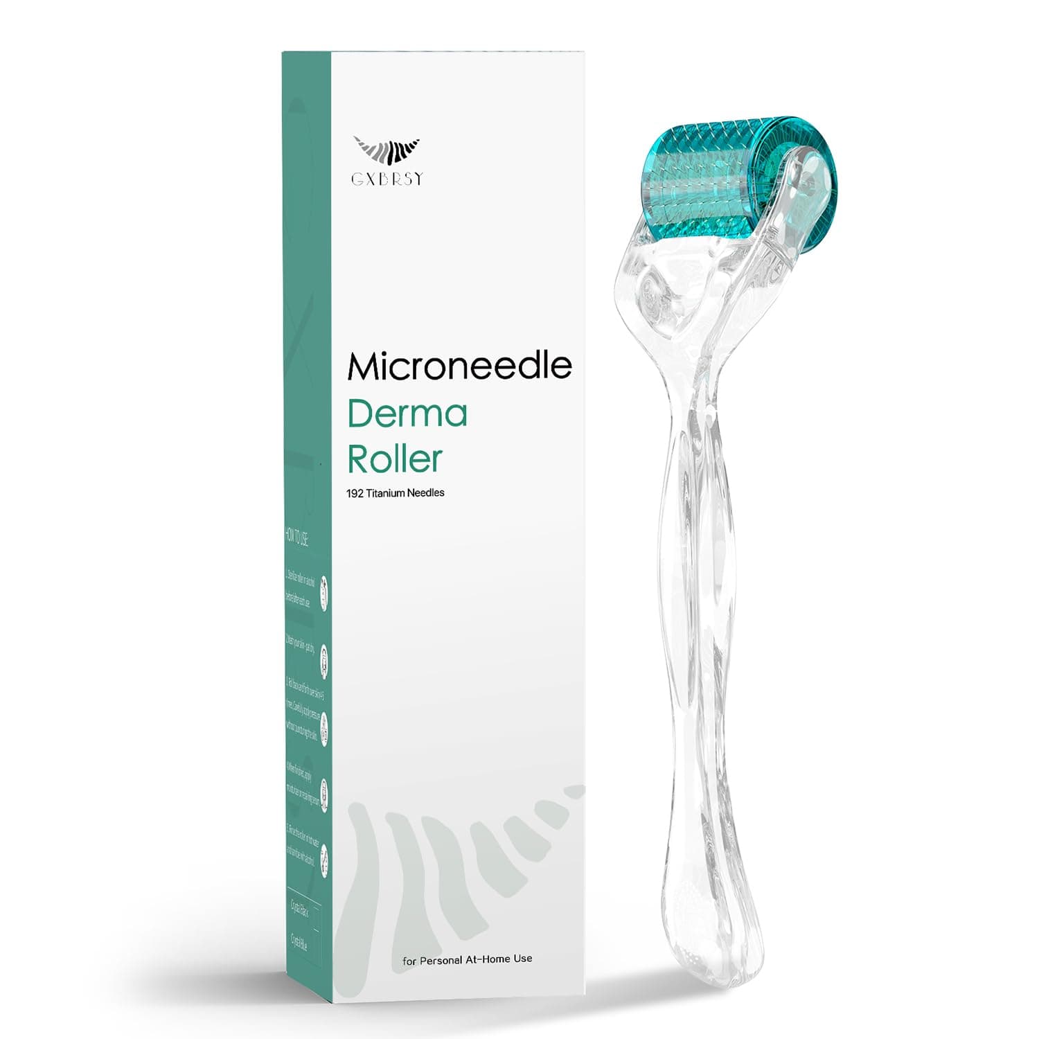 Derma Roller Titanium Needles,192 Micro Needle Dermal Roller- Microneedling Roller Beauty Tool At Home Use 0.25mm (Blue)