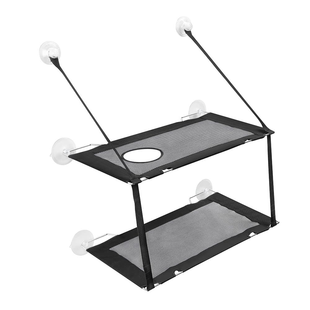 Summer Cat Window Perch Cat Window Bed Retiform Layers Hammock Up to 55lb Can Be Installed on Small Window Kitty Sunny Soft Mats Stable Metal Frames Seat (for Summer, Grey) (Cat Face)