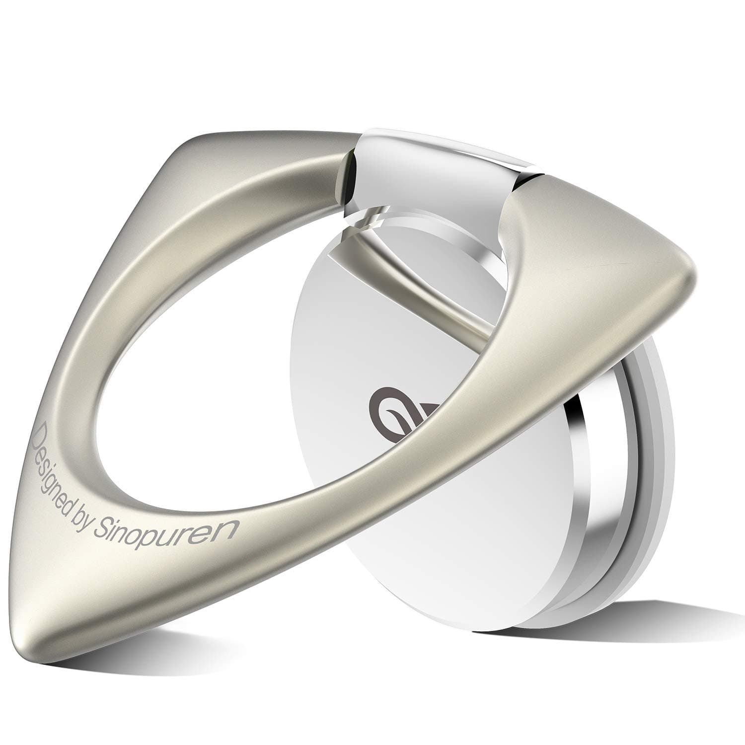 Phone Ring Stand, Cell Phone Finger Ring Grip Spinner Mount Holder Kickstand for iPhone X 8 Plus 7 Plus 6S Galaxy Note 8 S8 S7 Edge etc Smartphones - Silver