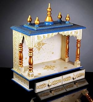 Wooden Temple/Home Temple/Pooja Mandir/Pooja Mandap/Temple for Home (N WH)