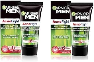 Garnier Men Acno Fight Pimple Clearing Brightening Moisturiser 45g (PACK OF 2)