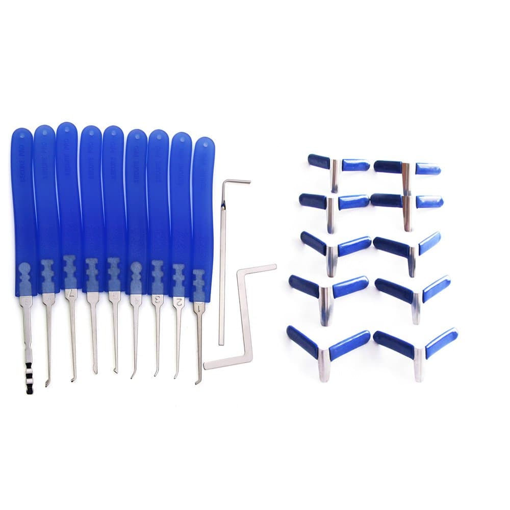 DBH 11pcs Lock Pick Tools with 10pcs Padlock Shims,Begginer Lock Pick Tool Combination