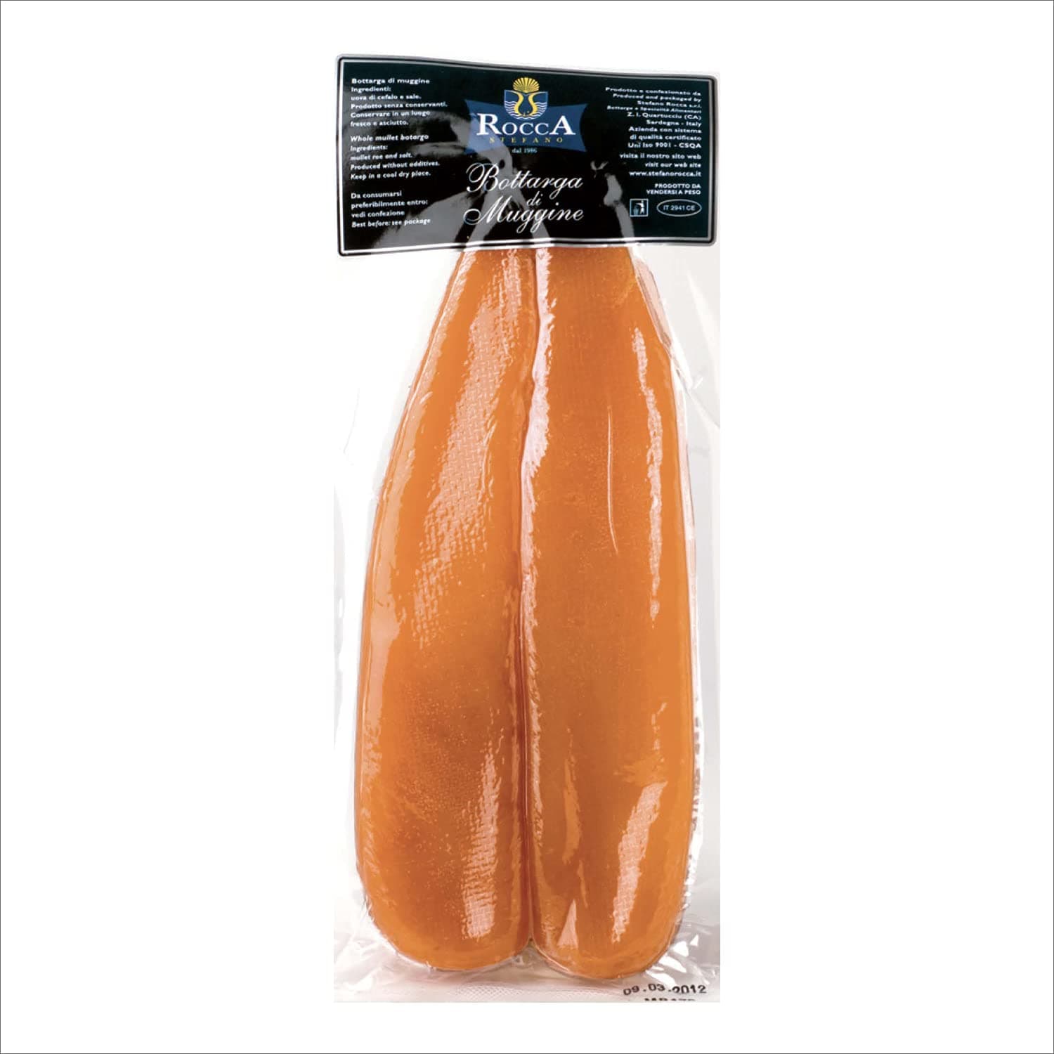 Bottarga Rocca (Grey Mullet Roe 2.5 ~ 3.5 oz)
