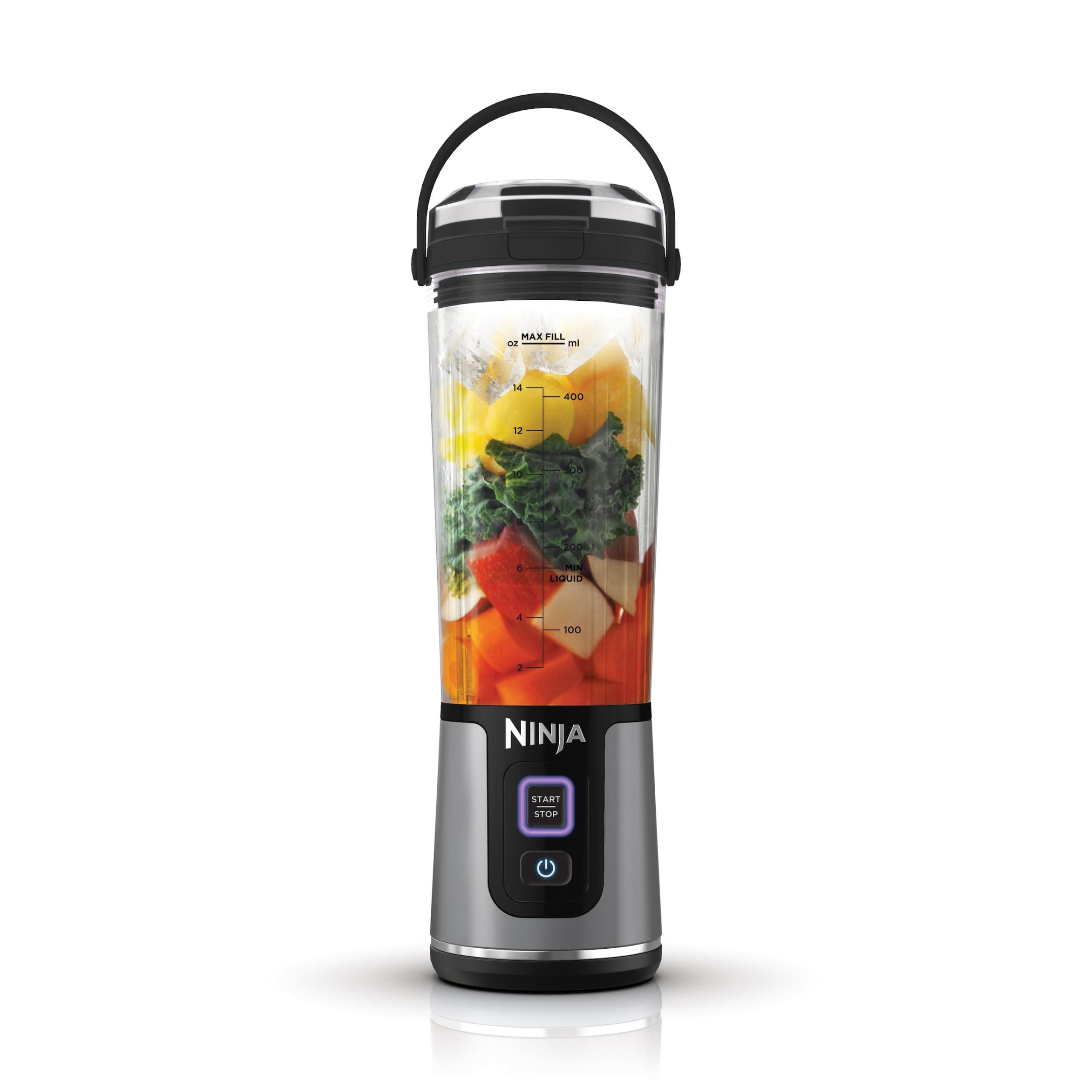 Blast BC151EUBK Portable Blender/Blender/Smoothie Maker, 530 ml Cup, Leak-proof Lid, Powerful Mini Stand Mixer, Wireless & Rechargeable, Crushes Ice & Fruit, Black