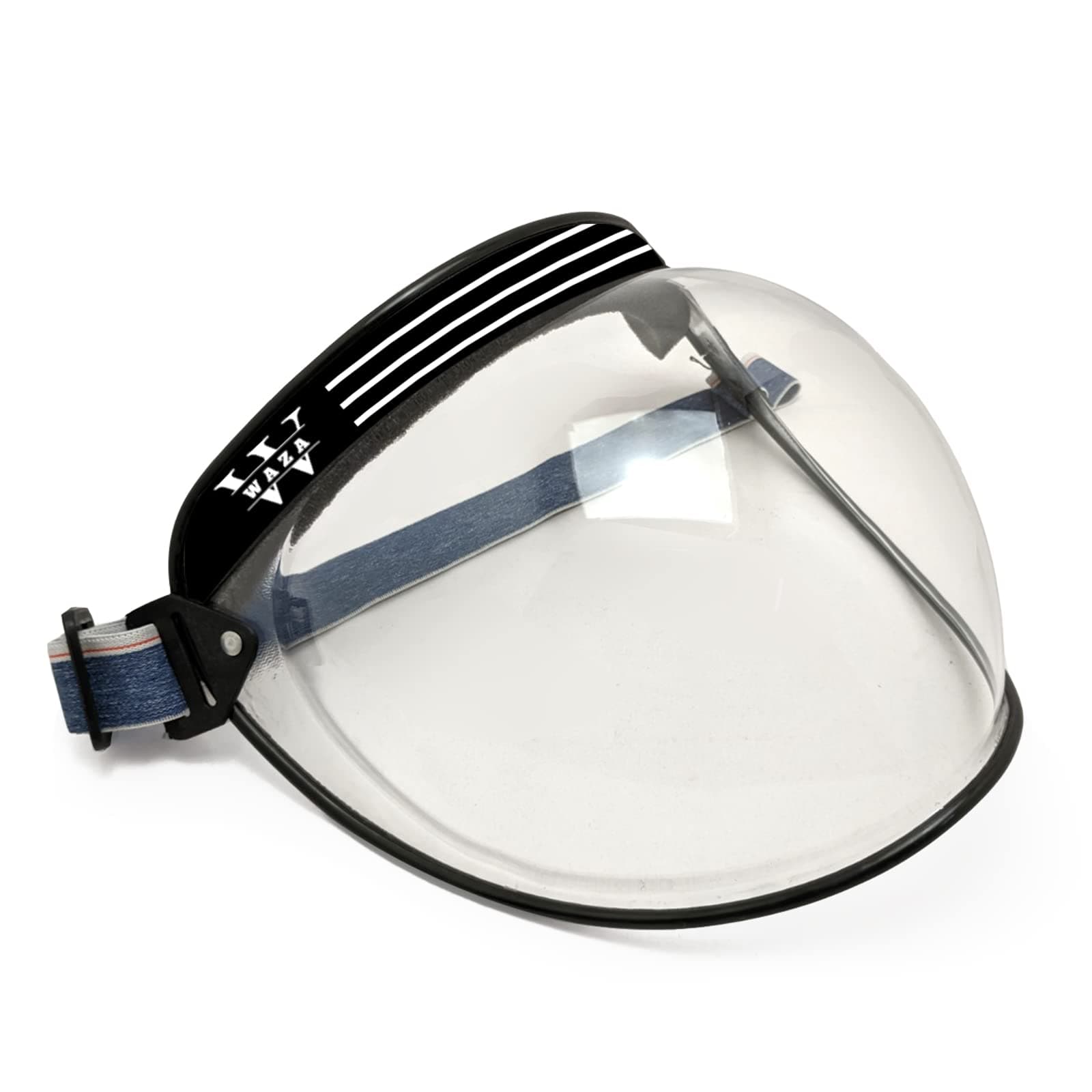 WAZA Bubble Face Shield helmet Visor 180° Full Face Protector Safety Coverage Active Eye UV-Protective Crystal Clarity Transparent Visibility for men women (1, White-Transparent)