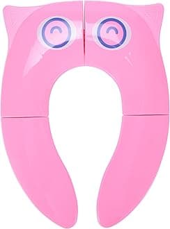 Tranquil Beauty Travel Potty - Toddler Toilet Seat - Foldable & Portable Potty Training Seat for Kids, Hygienic, Non-Slip Silicone Pads - Durable Safe Design Toilet Seat - Perfect for Traveling Parent