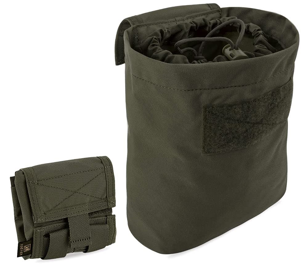 KRYDEX Molle Dump Pouch Roll-Up Drawstring Magazine Utility Pouch Folding Dump Bag (Ranger Green)