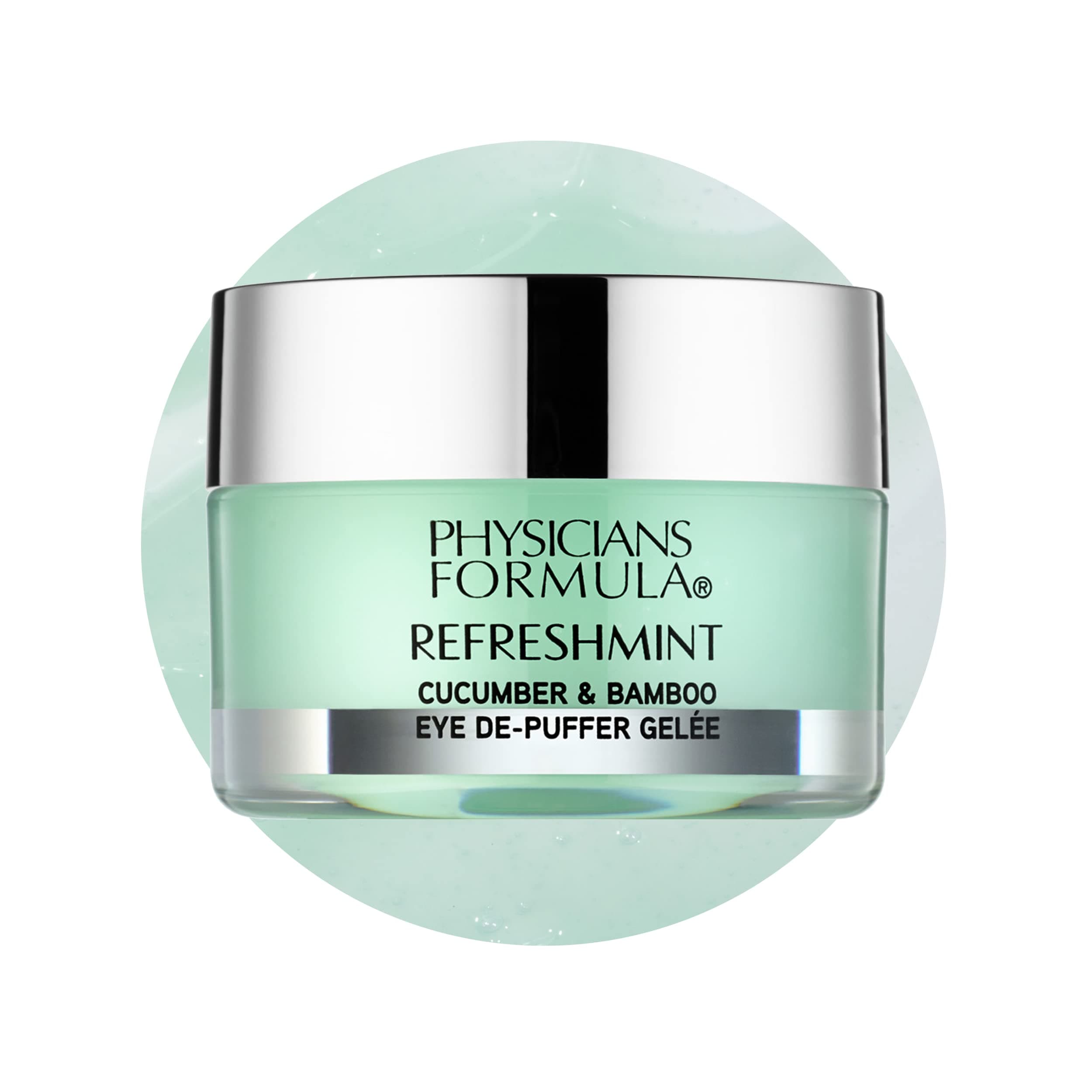 Physicians Formula RefreshMint Cucumber & Bamboo Eye De-Puffer Gelée, Reduce Puffiness, Lines and Dark Circles