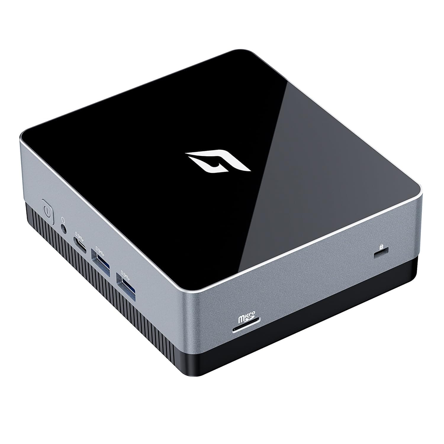 Nano A1 Micro PC Linux, 12th Alder Lake N100 (up to 3.4GHz), 8GB DDR4 RAM 128GB PCIe SSD, Mini PC Computer Support 4K Dual Display/USB3.0/WiFi 6/BT5.2/RJ45/VESA for Home/Office