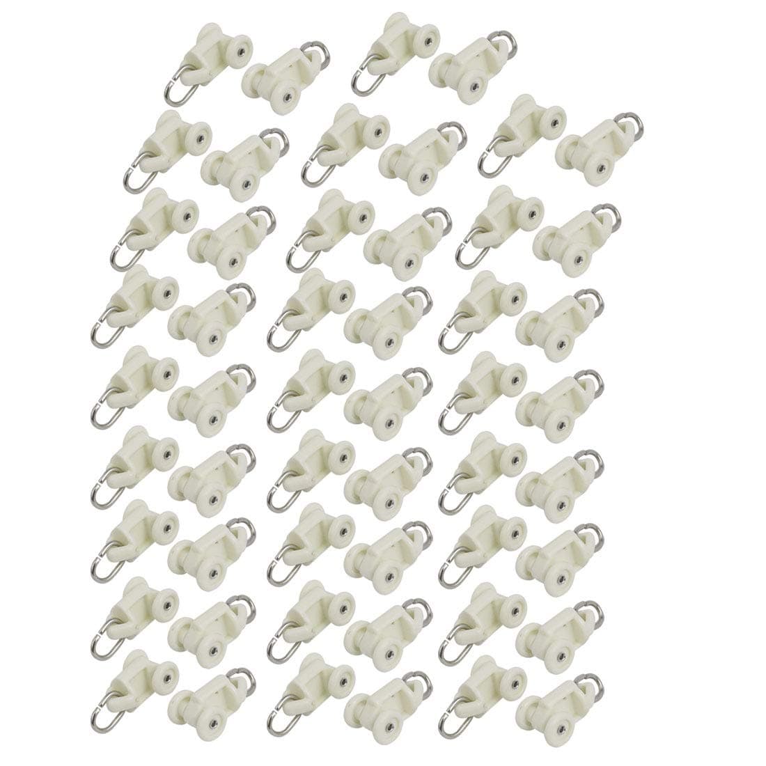 Aexit10mm Dia Twin Wheel Plastic Curtain Track Rail Carriers Rollers Beige 50pcs (2e7c4250371fe782d8ab04e2e69d551d)