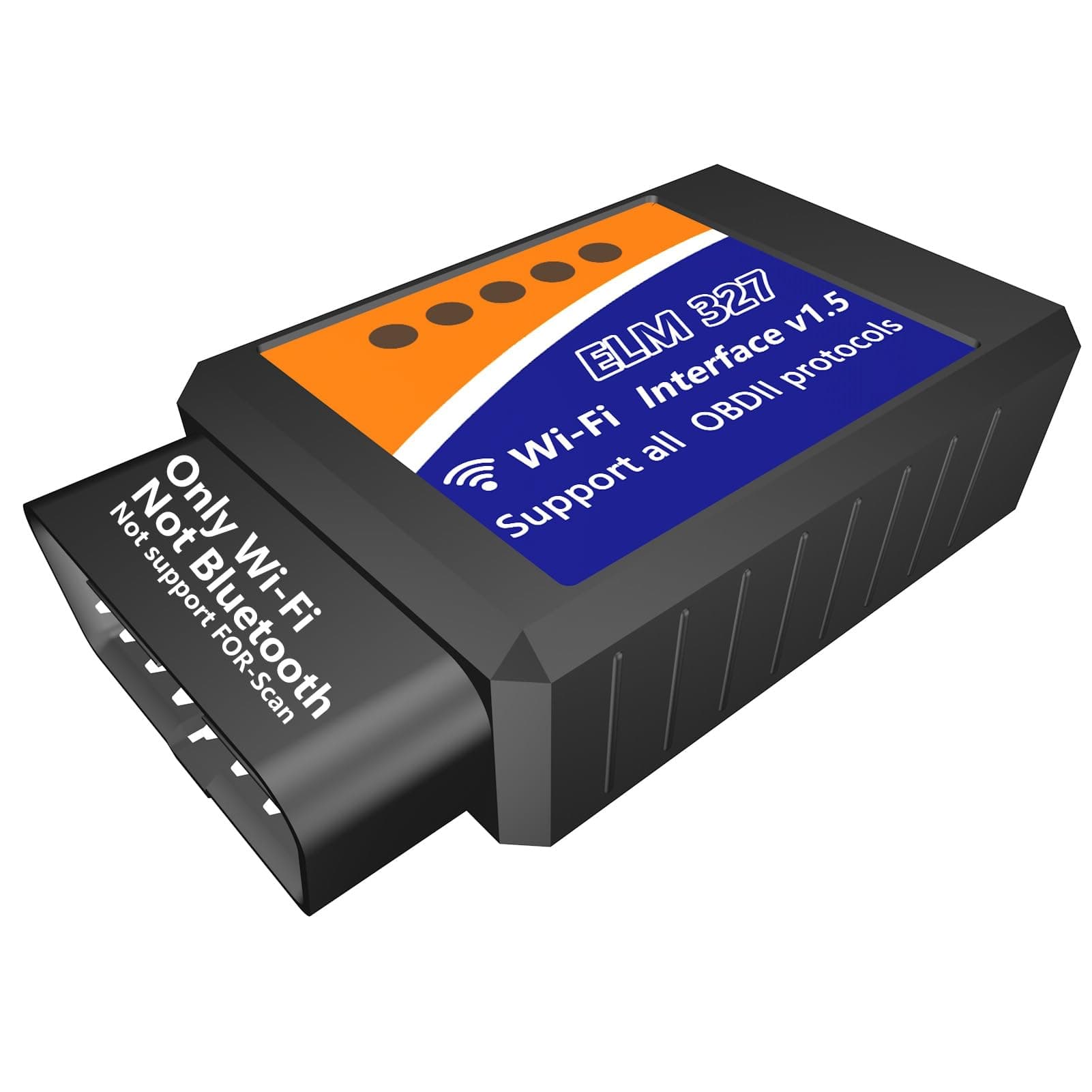 WiFi ELM327 OBD2 Adapter Scanner Reader for Android Auto iPhone iOS ELM 327 OBD2 Scanner WiFi Wireless ELM327 OEM WiFi Adapter OBD OBDii Reader ELM 327 Adapter Reader Scanner Diagnostic Tool for Cars
