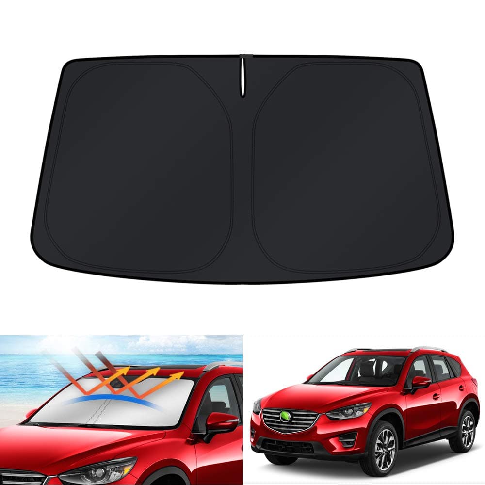 Windshield Sun Shade for Mazda CX-5 2013 2014 2015 2016 CX5 Sunshade Sun Visor Protector Foldable Blocks UV Rays Keep Your Car Cooler
